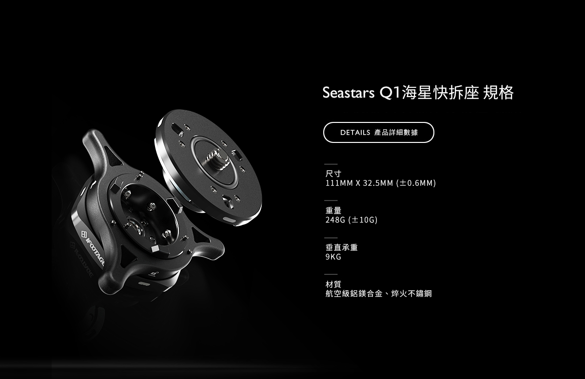 SeaStars Q1海星快拆系統規格